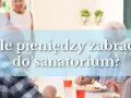 Seniorzy jedzą posiłek w sanatorium, gdzie balneologia oferuje regenerację.