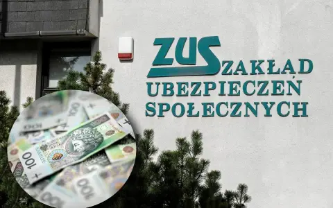 ZUS i stos banknotów 100 zł. Czy to symbol najwyższej emerytury w Polsce?