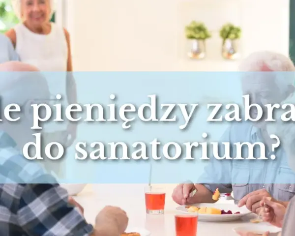 Seniorzy jedzą posiłek w sanatorium, gdzie balneologia oferuje regenerację.