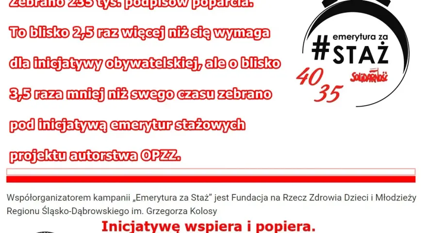 Emerytury stażowe PiS: Ustawa nieuchwalona. Co dalej w Sejmie?